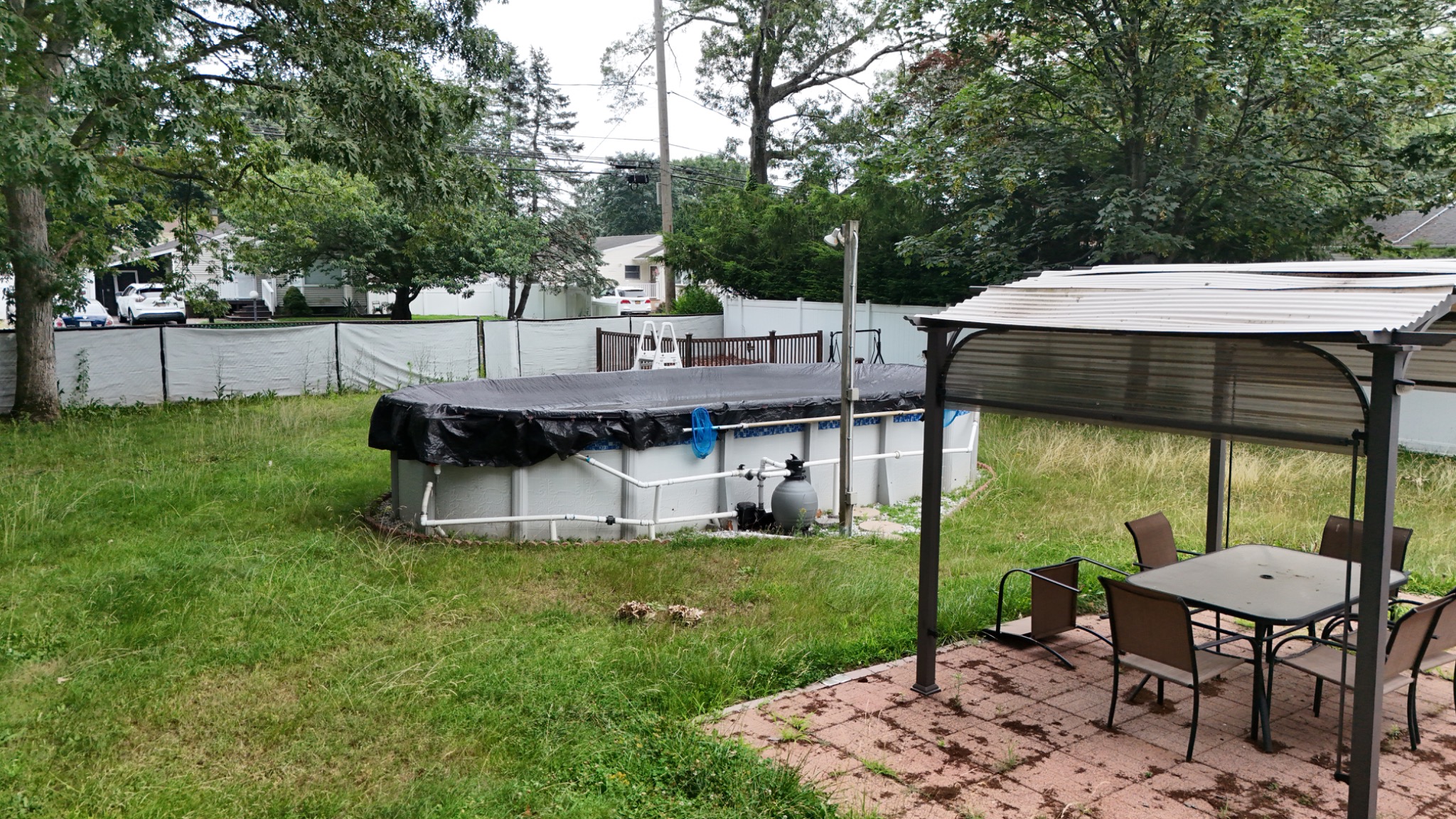 Unfinished basement before transformation