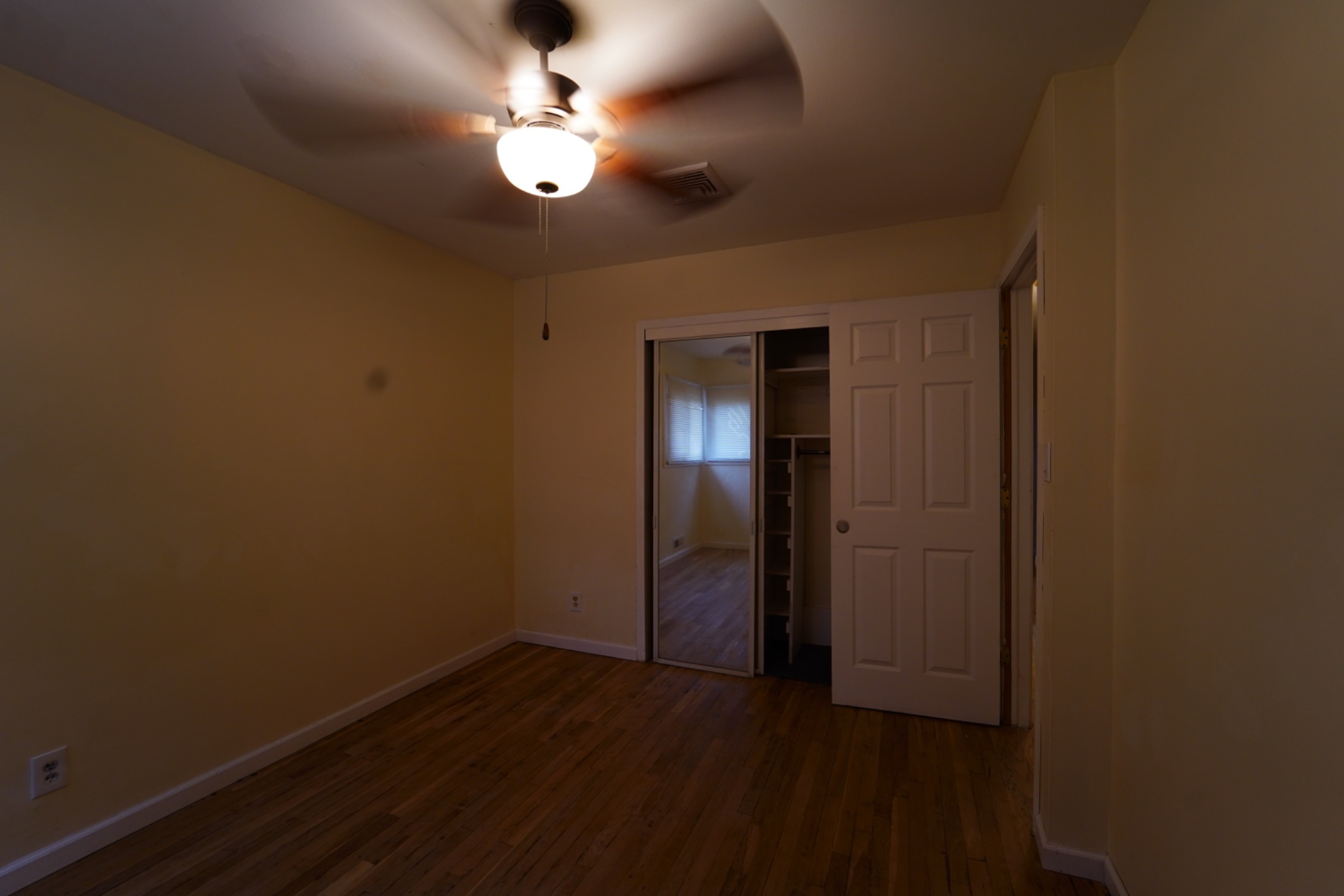Unfinished bedroom before transformation